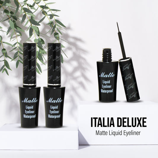Italia Deluxe Matte Liquid Eyeliner 6 Pcs Set