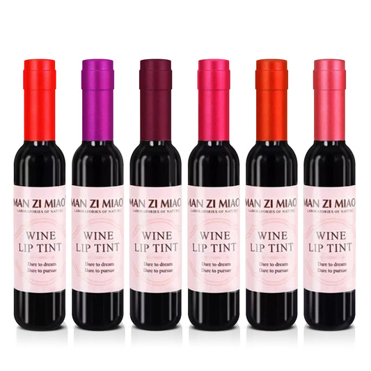 MAN ZI MIAO Wine Lip Tint 6 Pcs Set